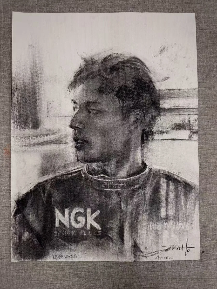 Self portrait sketch by Michael To